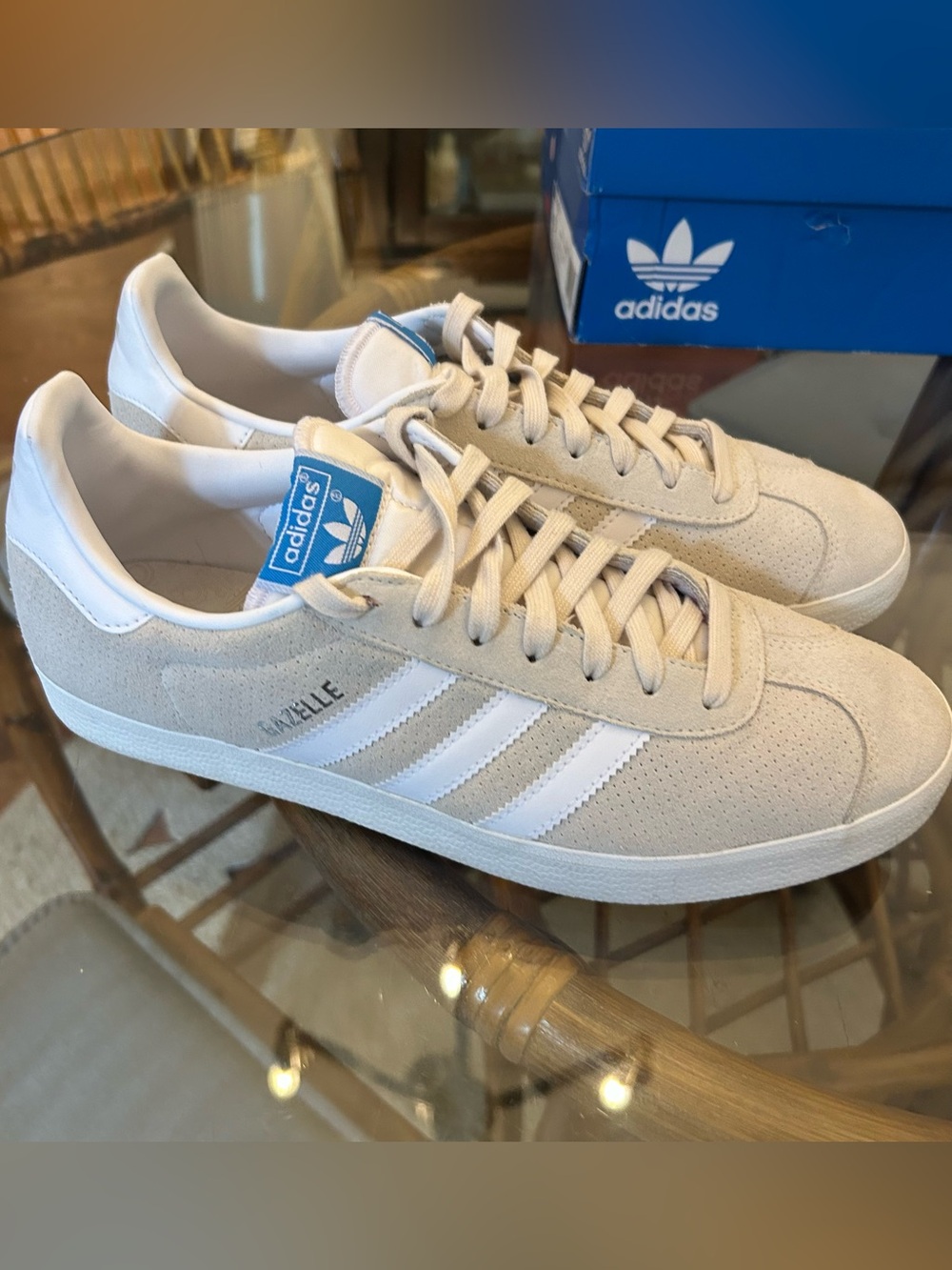 Adidas GAZELLE sneakers size men’s 9.5 - Picture 6 of 10